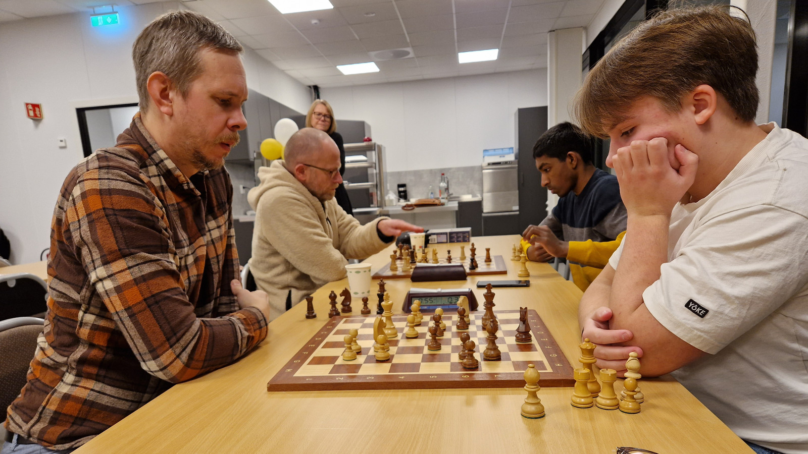 Thomas Sekkingstad vant finalespillet og er årets klubbmester i lynsjakk. Foto: Tom Eriksen
