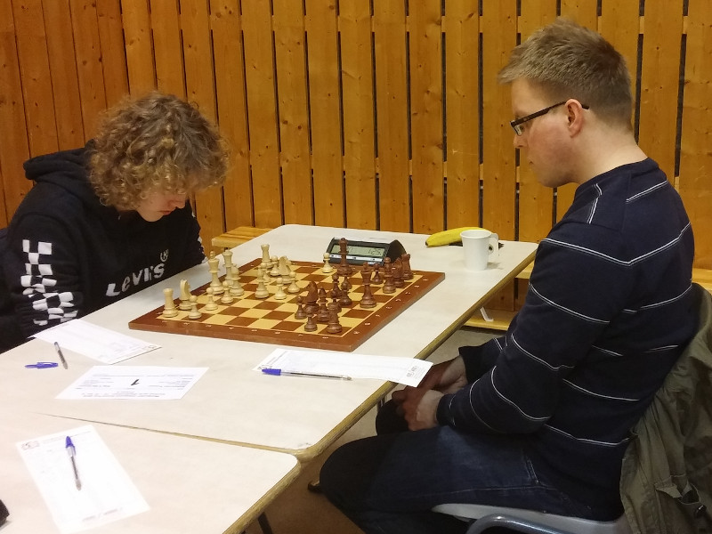 Aleksander Fossan møtte Stig K. Martinsen i første runde. Foto: Tom Eriksen